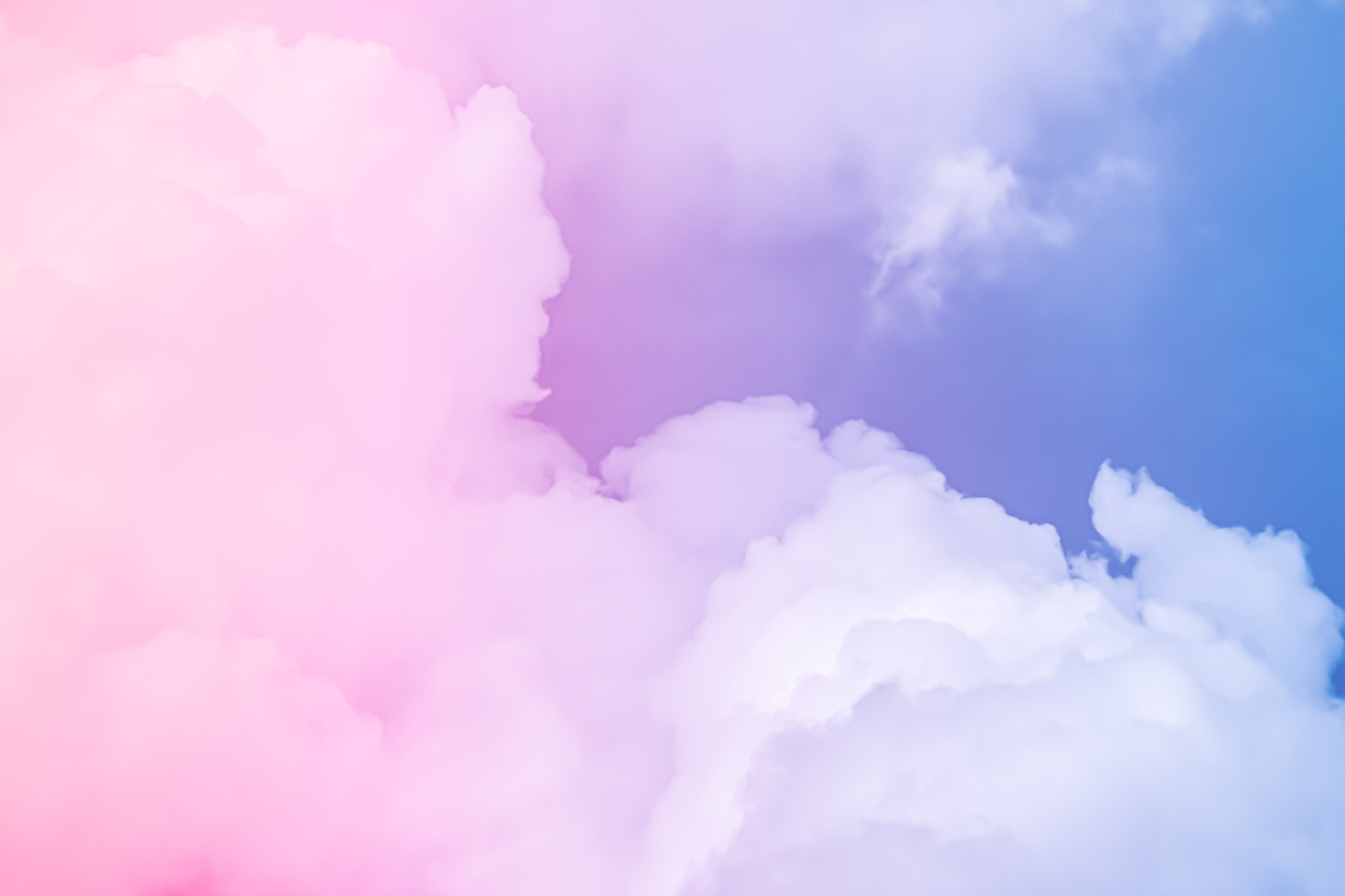 Fantasy Pink and Blue Sky, Spiritual and Nature Background